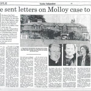 Fr Molloy Judge Roe letters Gemma O'Doherty
