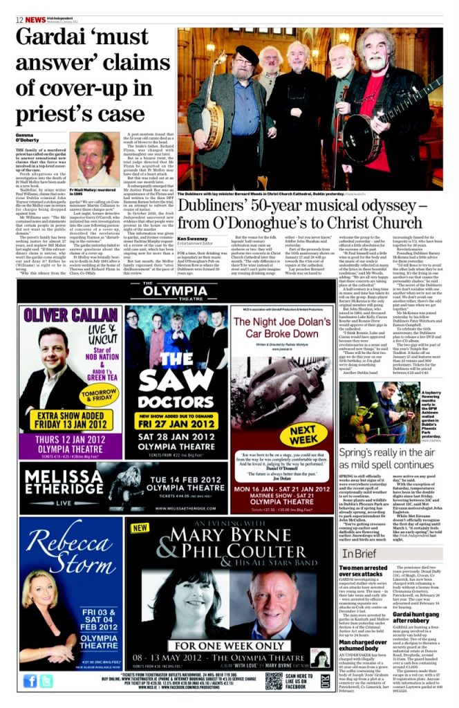 Fr Molloy garda cover up must be explained Gemma O'Doherty