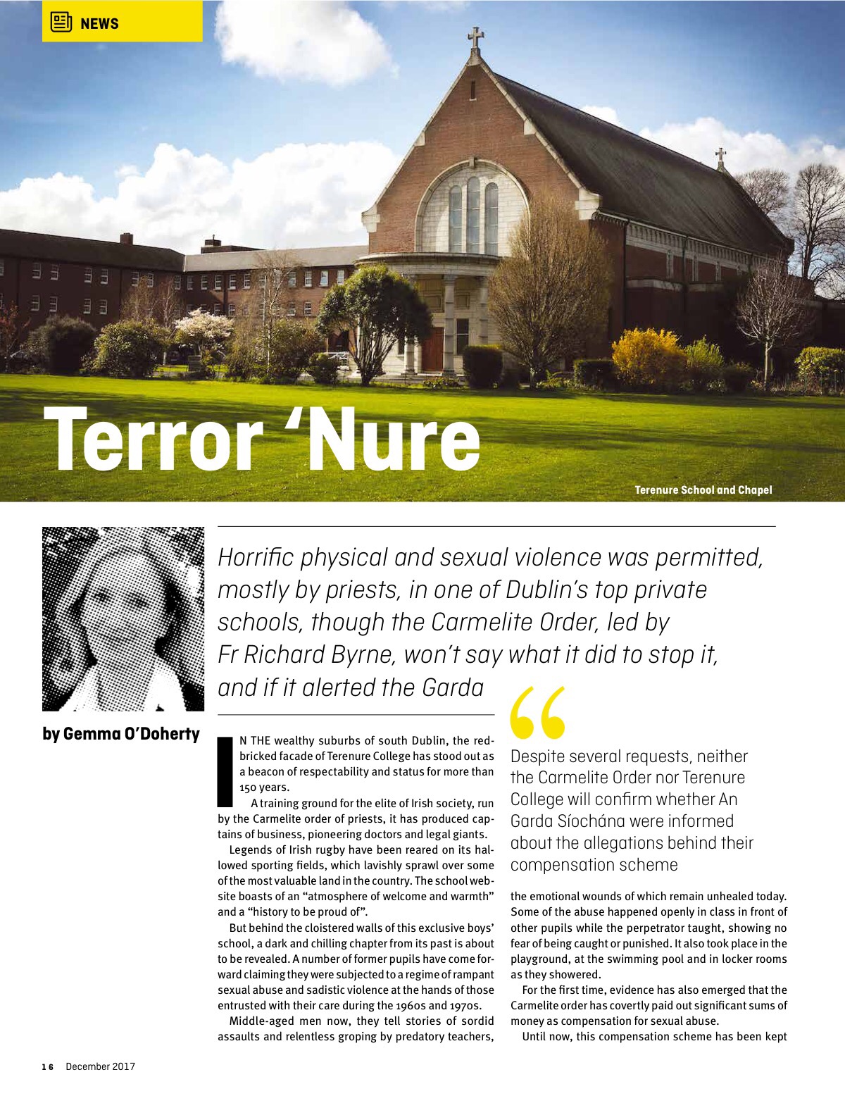 Terenure College child sexual abuse Terenure College child sexual abuse