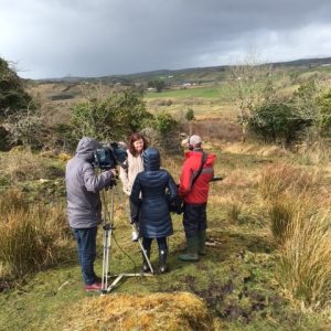 Mary Boyle filming Ann Doherty