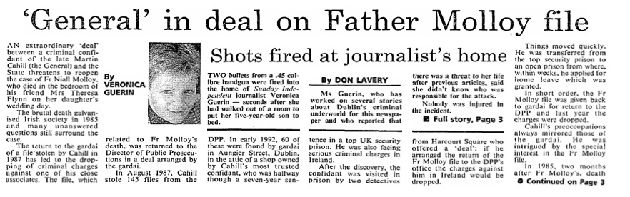 Fr Molloy Veronica Guerin attack Gemma ODoherty 1