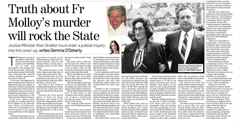 Fr Molloy truth will rock state Gemma ODoherty 1