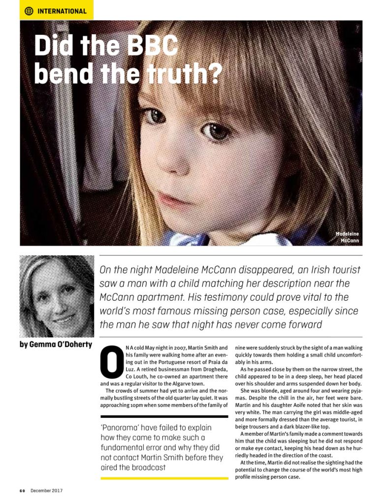Madenleine McCann Did The BBC Bend The Truth Full Article
